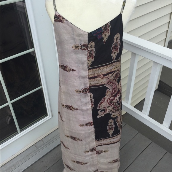 Sacred Threads Silk Maxi Dress. M/L - Picture 8 of 10